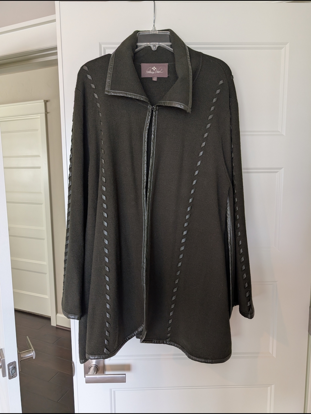 Patricia Nash Olive Green Knit Cape